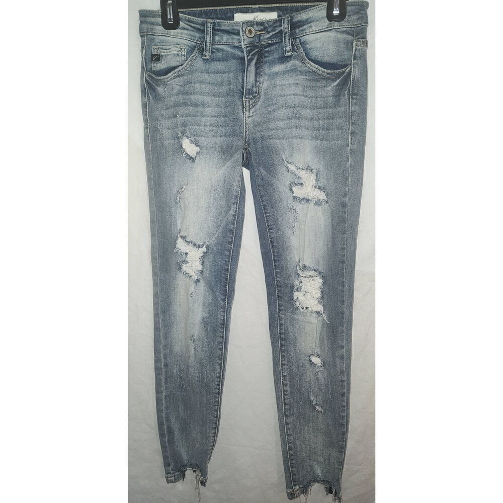 KanCan Jeans "ESTILO" Size 26 Shredded Distressed see measurements
